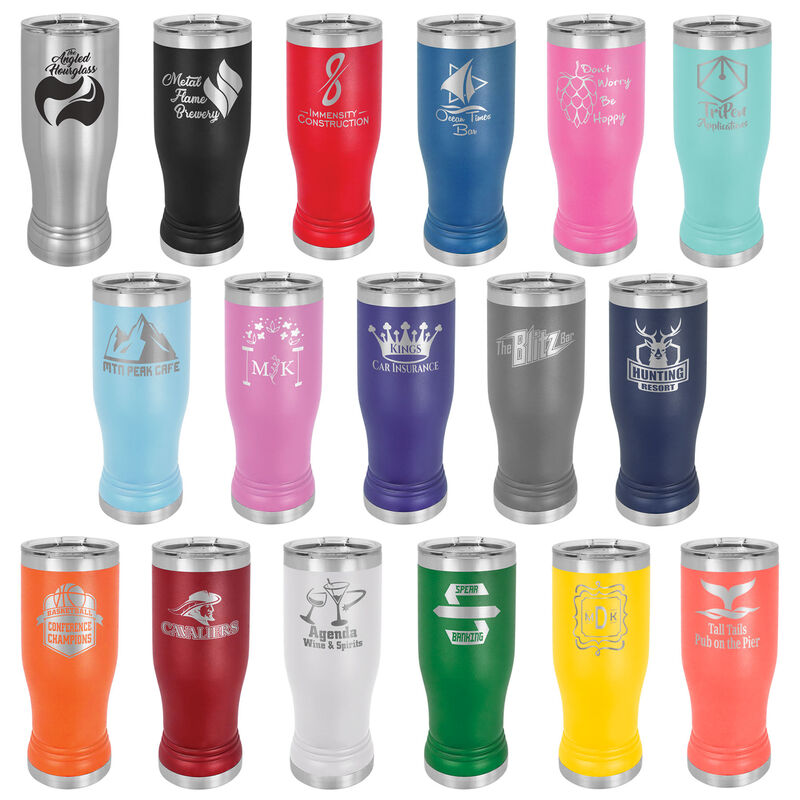 assorted tumblers for engraving