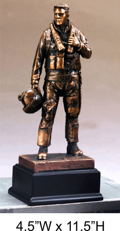military figurine pilot