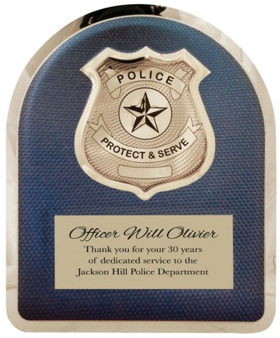 police service plaque