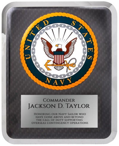 engraved military plaques navy