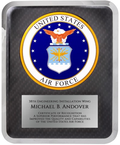 engraved military plaques air force